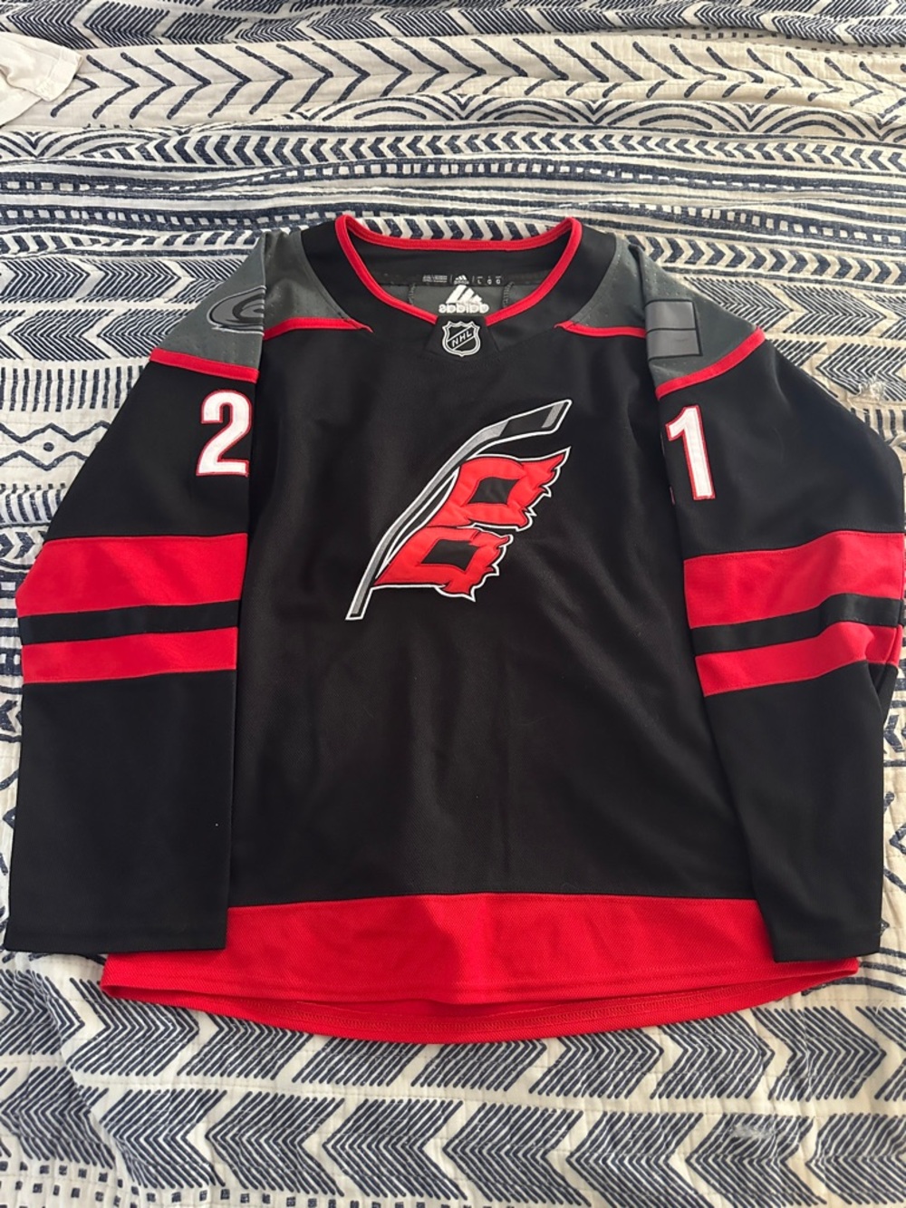 Women’s Carolina Hurricanes adidas Black and Red NHL Team Hockey Jersey